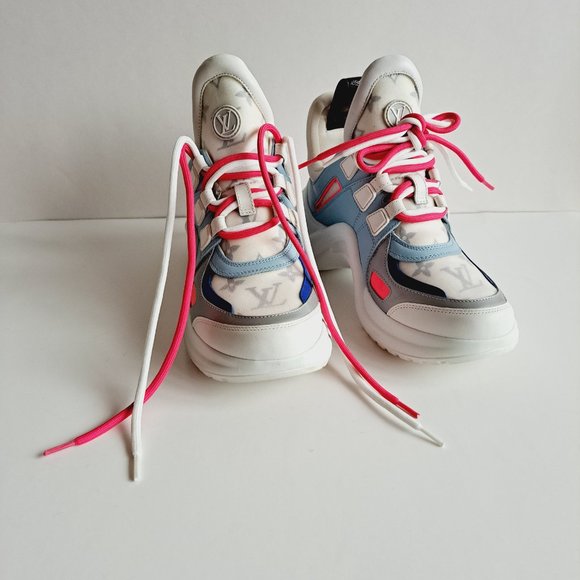 Louis Vuitton Women's Multicolor Light Blue LV Archlight Sneakers Size 36 / 6 - Picture 14 of 16